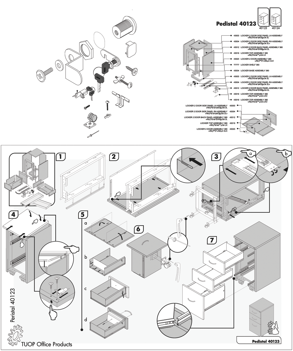 assembley instructions and other product information